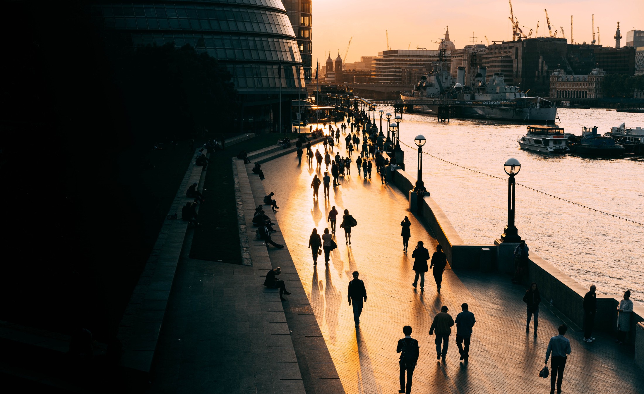 people walking in London